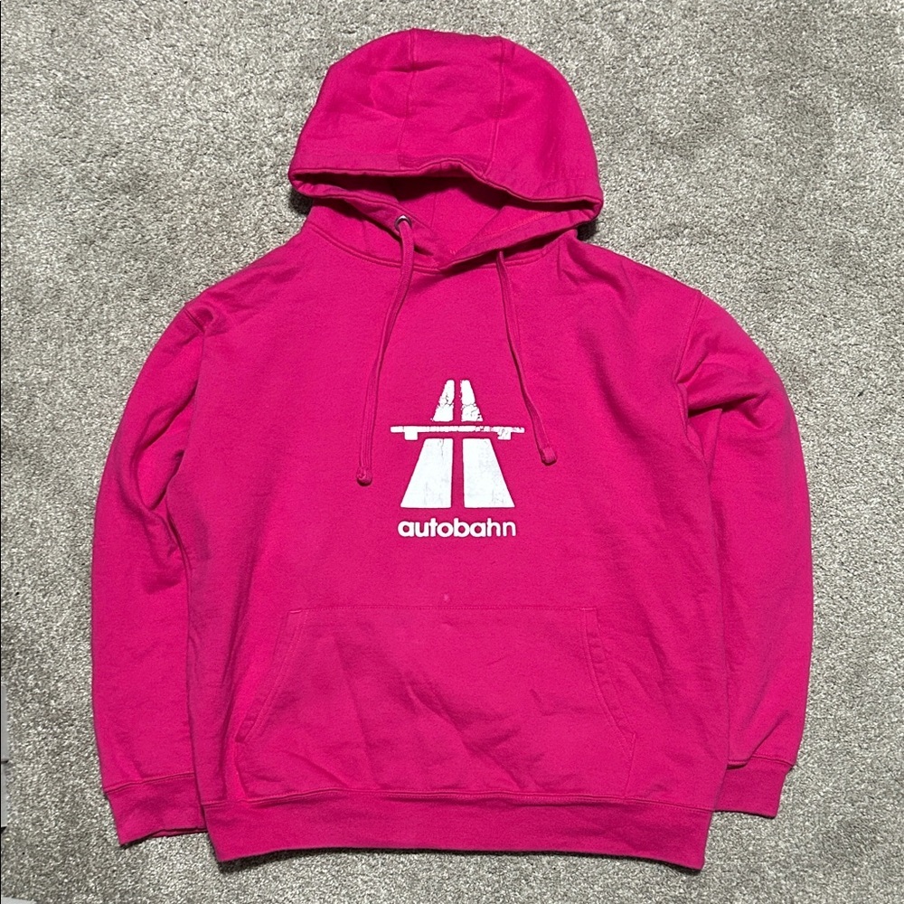 Vintage Autobahn Pink Hoodie